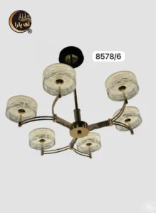 لوستر آویز 6 شعله کد 8578