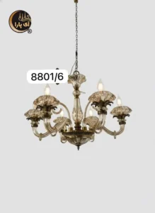 لوستر آویز 6 شعله کد 8801
