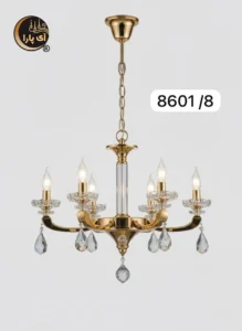 لوستر آویز 8 شعله کد 8106