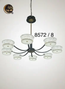 لوستر آویز 8 شعله هفت رنگ کد 8572