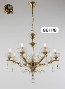 لوستر آویز 8 شعله کد 8611