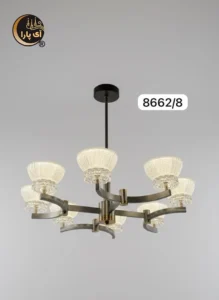 لوستر آویز 8 شعله کد 8662